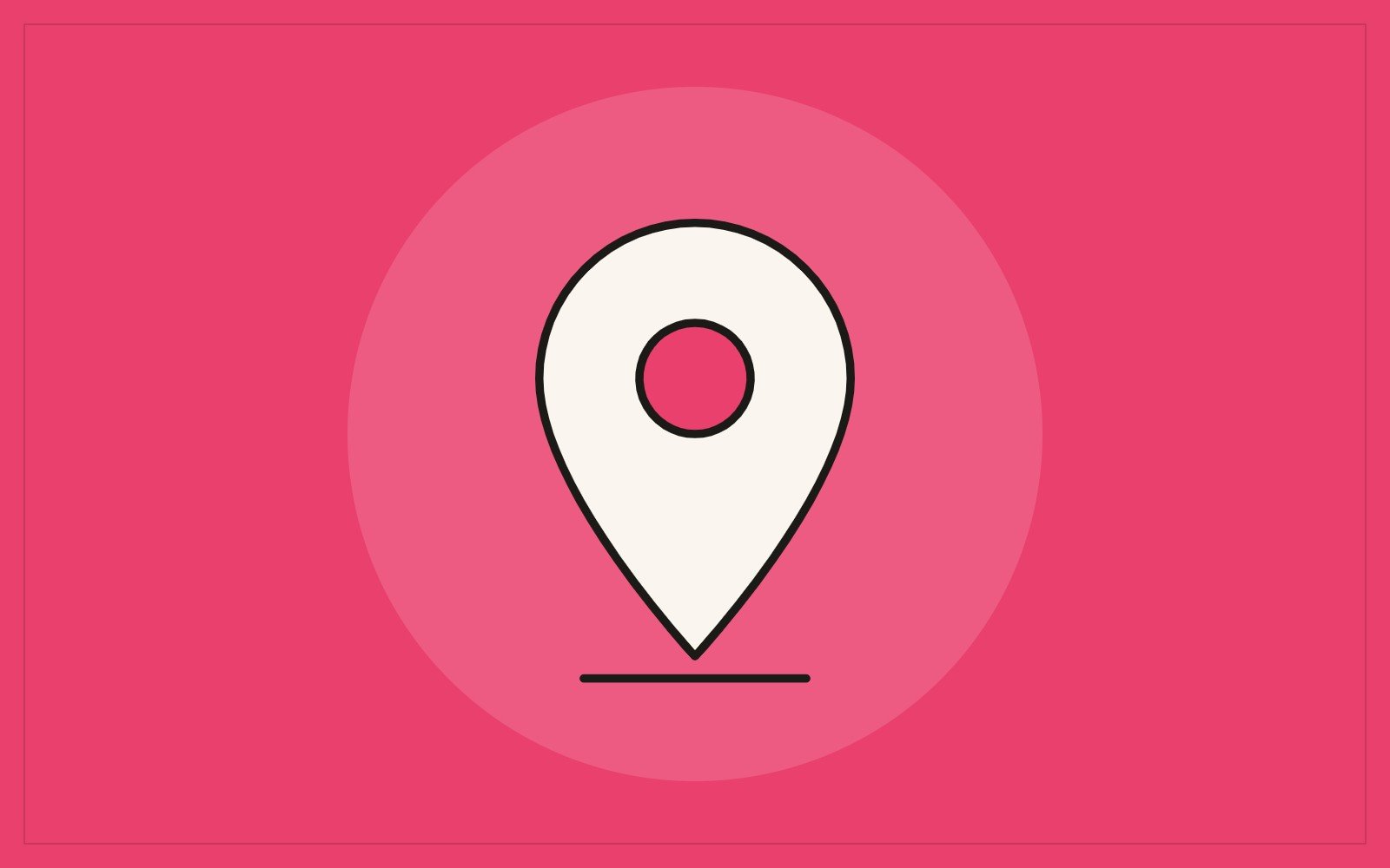 Illustration of a map pin marking a restaurant location